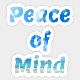 Peace of mind ☮ Sticker